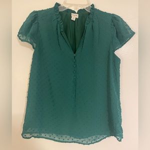 J. Crew Factory Swiss Dot Blouse